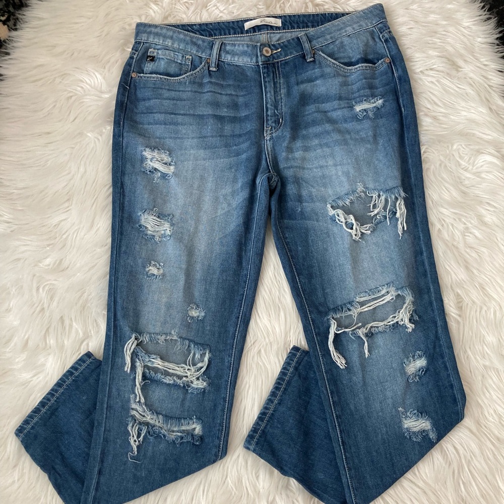 KanCan High Rise Distressed Skinny Jeans